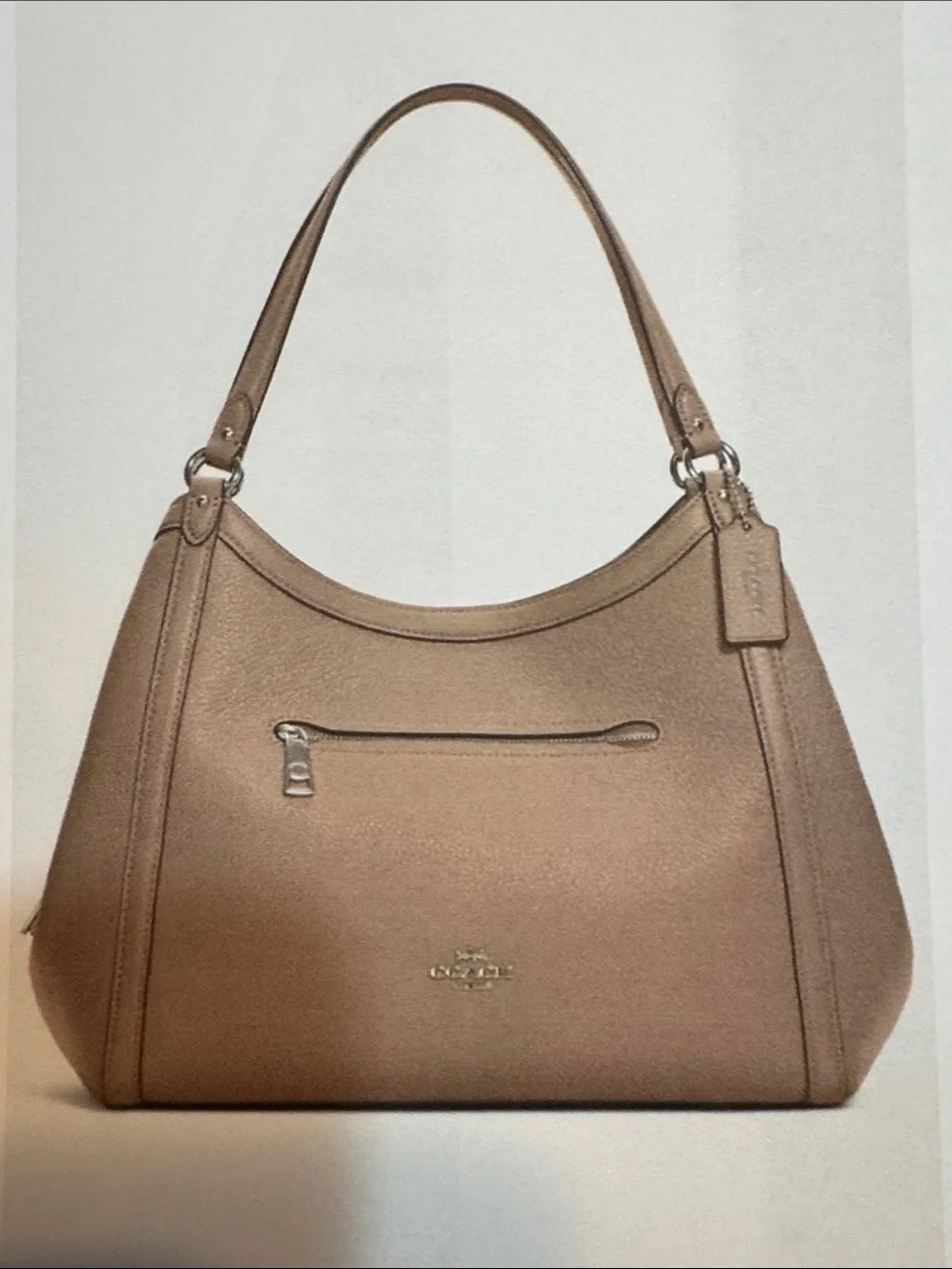 New with Tags Coach Kristy Taupe Leather Shoulder Bag